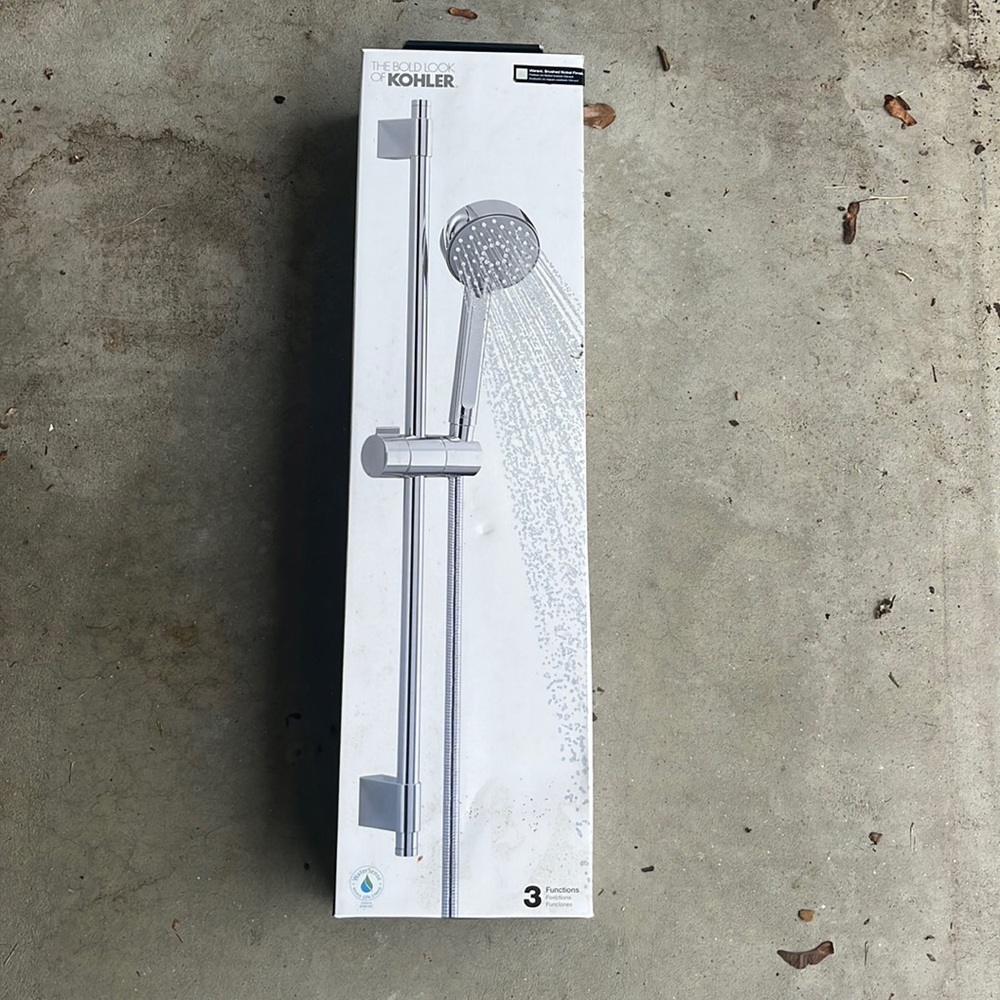 KOHLER Awaken G90 Slide bar Kit, Brushed Nickel - DISCONTINUED